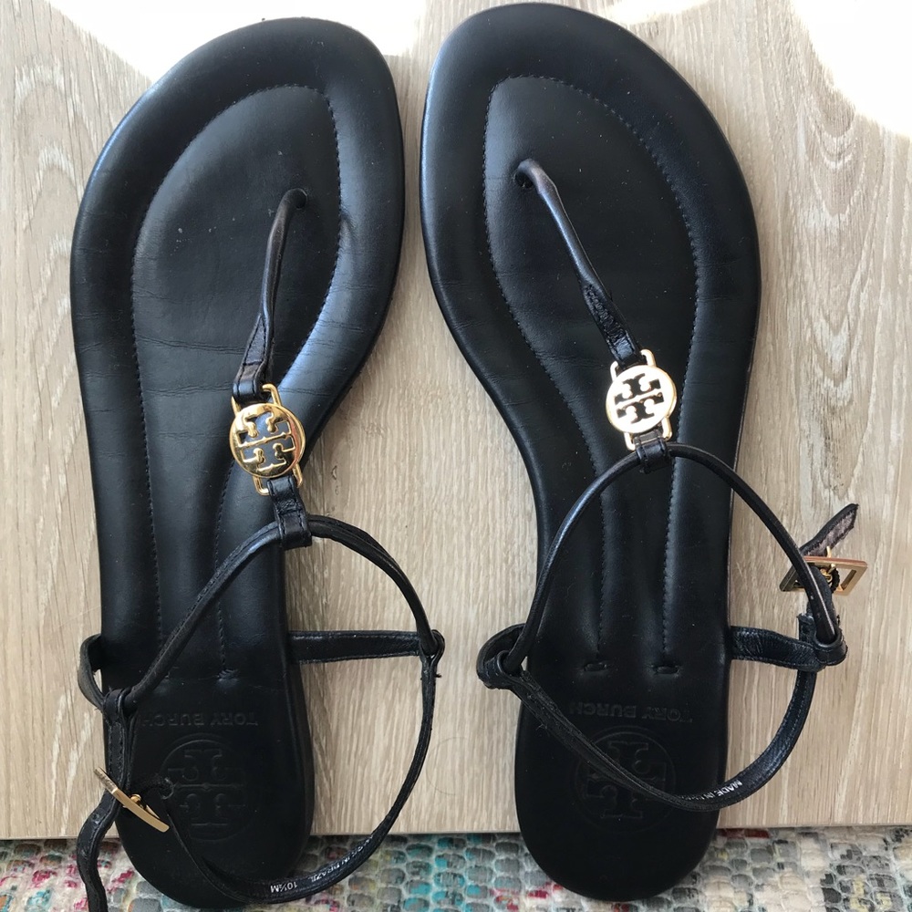 Tory Burch “Emmy-Deep Veg Leather Sandal”